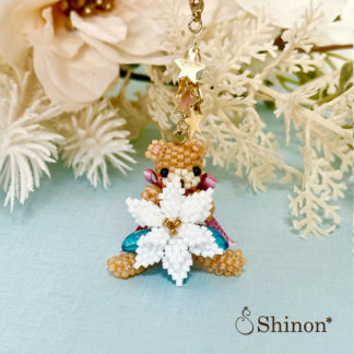 ポインセチア☆くまのチャーム