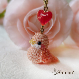 HappyBirdストラップ（ピンク）